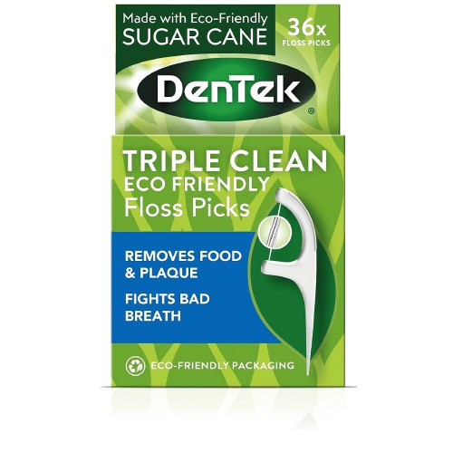 Dentek ECO Triple Clean Plant Based Floss Picks (36) Compare Prices