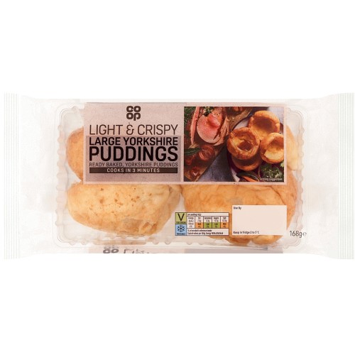 The Real Yorkshire Pudding Co 4 Large Gluten Free Puddings (4 x 160g