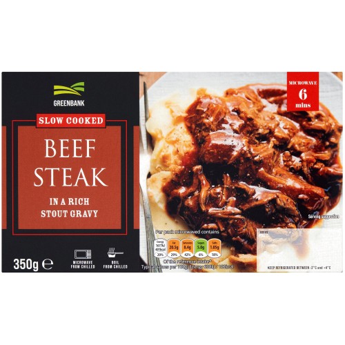 Greenbank Slow Cooked Beef Steak in a Rich Stout Gravy (350g) Compare