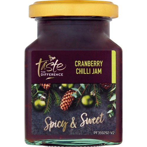 Sainsbury's Cranberry Chilli Jam Taste the Difference (220g) Compare Prices & Where To Buy