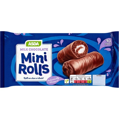ASDA Milk Chocolate Mini Rolls (10) Compare Prices & Where To Buy