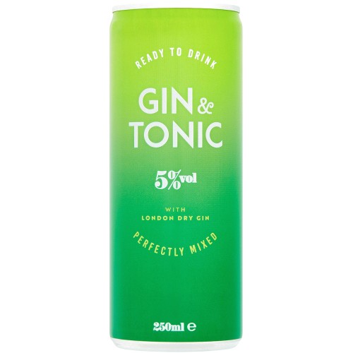 Sainsbury's Gin & Tonic (250ml) Compare Prices & Where To Buy