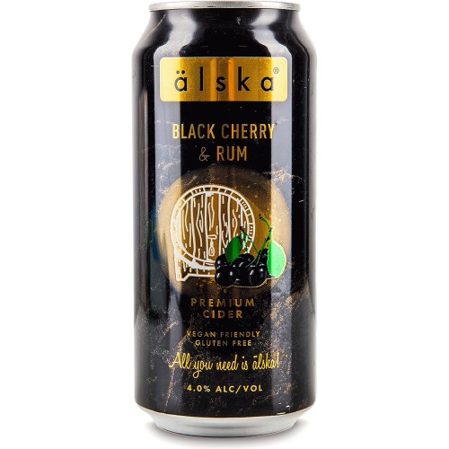 Alska Black Cherry & Rum Premium Cider (440ml) Compare Prices & Where