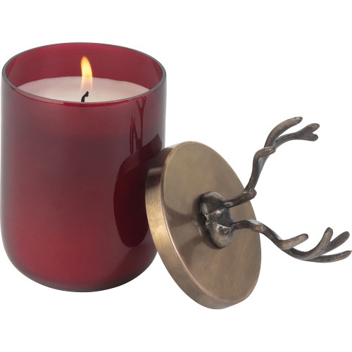 Habitat Manor House Glass Candle With Antler Lid Compare Prices