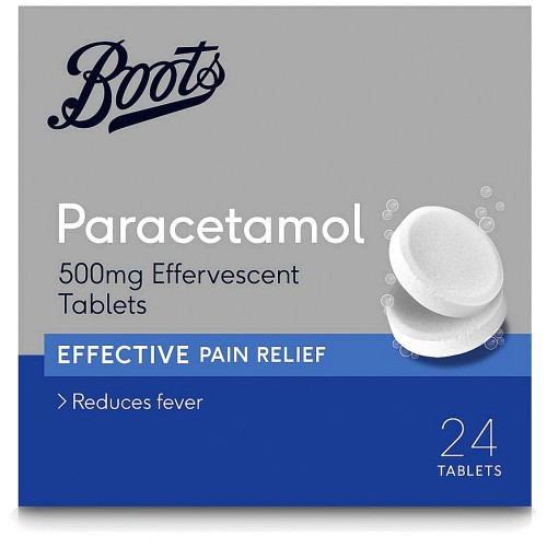 Boots Paracetamol Effervescent Tablets 24 Tablets (500mg) Compare