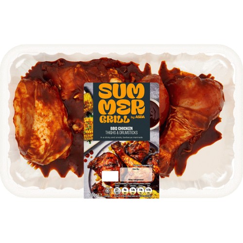 ASDA Smoky BBQ Chicken Thighs & Drumsticks (700g) Compare Prices