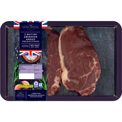 ASDA Extra Special 2 British Aberdeen Angus Sirloin Steaks (400g