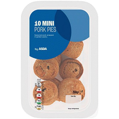 ASDA 10 Mini Pork Pies (250g) Compare Prices & Where To Buy Trolley.co.uk