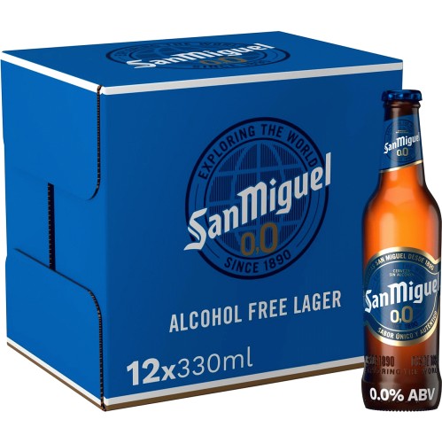 San Miguel Alcohol Free Lager Beer Bottles (12 x 330ml) Compare Prices & Where To Buy