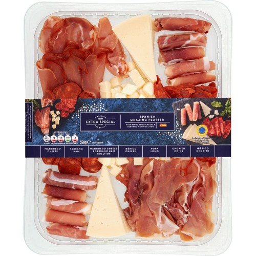 ASDA Extra Special Spanish Grazing Platter (550g) Compare Prices