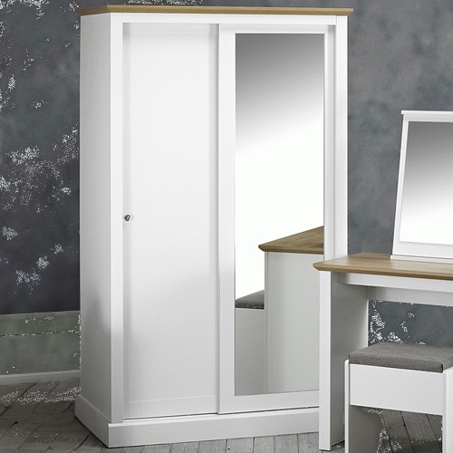 Devon 2 Door White Sliding Wardrobe Compare Prices & Where To Buy
