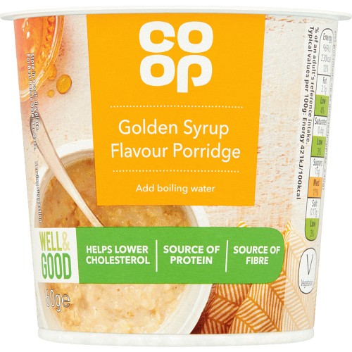 Coop Golden Syrup Flavour Porridge (60g) Compare Prices & Where To
