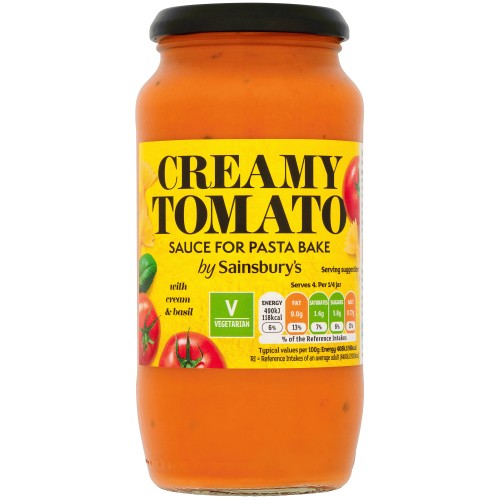 Sainsbury's Creamy Tomato Pasta Bake Sauce (480g) Compare Prices