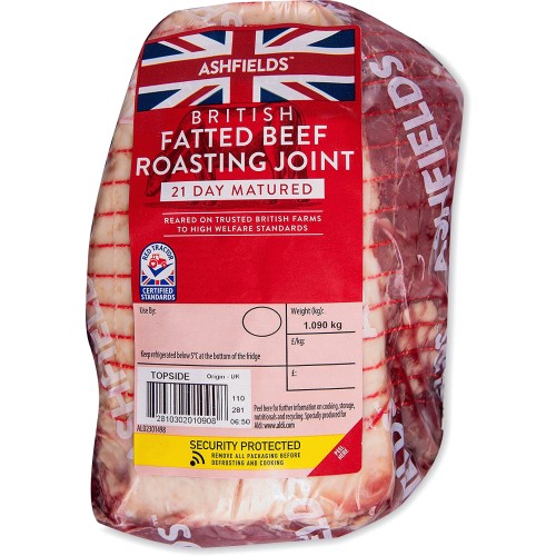 Ashfields British Beef 21 Day Matured Roasting Joint Typically