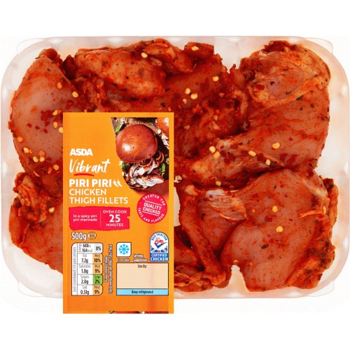 ASDA Vibrant Piri Piri Chicken Thigh Fillets (500g) Compare Prices & Where To Buy Trolley.co.uk