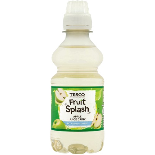 Tesco Fruit Splash No Added Sugar Apple Juice Drink (250ml) Compare