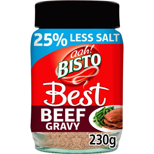 Bisto Best Reduced Salt Beef Gravy Granules Made with Real Meat Juice