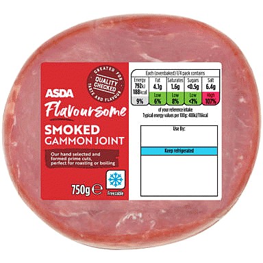 ASDA Simply Roast Crackling Gammon Joint (1.2kg) Compare Prices