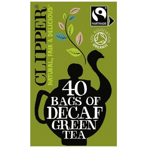 Clipper Fairtrade Organic Green Decaf Tea Bags (40) Compare Prices