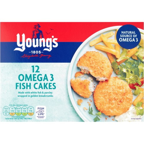 Young's Omega 3 Fish Cakes (12 x 600g) Compare Prices & Where To Buy