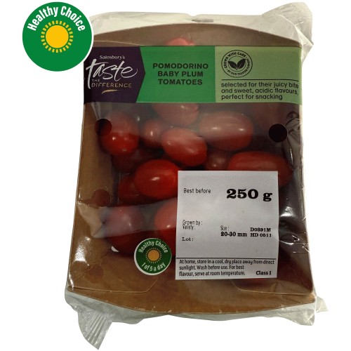 Sainsbury's Pomodorino Baby Plum Tomatoes Taste the Difference (250g