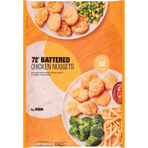 ASDA 72 Battered Chicken Nuggets (1275g) Compare Prices & Where To
