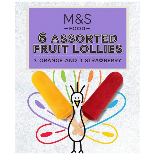 M&S 6 Assorted Fruit Ice Lollies (50g) Compare Prices & Where To Buy