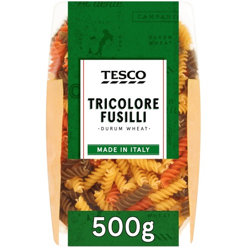 Tesco Tricolore Fusilli Pasta Twists (500g) Compare Prices & Where To