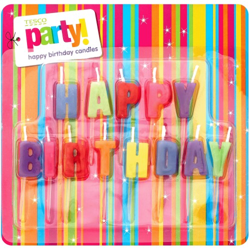 Tesco Party Happy Birthday Candles Compare Prices & Where To Buy