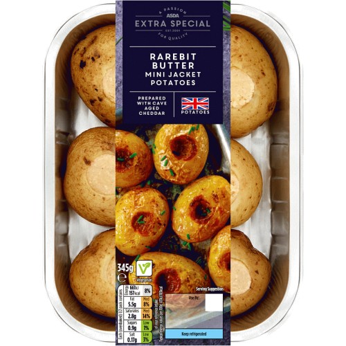 ASDA Extra Special Rarebit Butter Mini Jacket Potatoes (345g) Compare