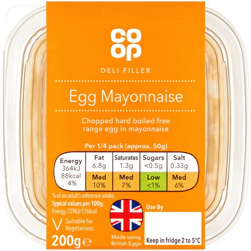 Coop Deli Filler Egg Mayonnaise (200g) Compare Prices & Where To Buy