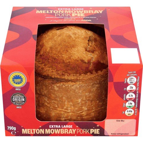 ASDA Extra Large Melton Mowbray Pork Pie (790g) Compare Prices