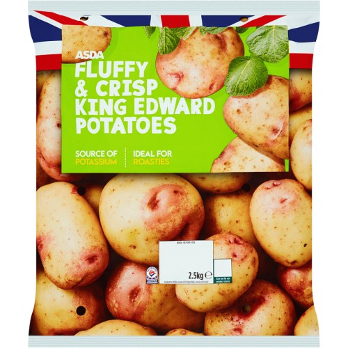 ASDA Fluffy & Crisp British King Edward Potatoes (2.5kg) Compare