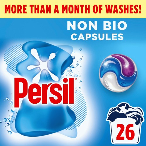 Persil 3 in 1 Washing Capsules Non Bio 26 Wash (26 x 548.6g) Compare