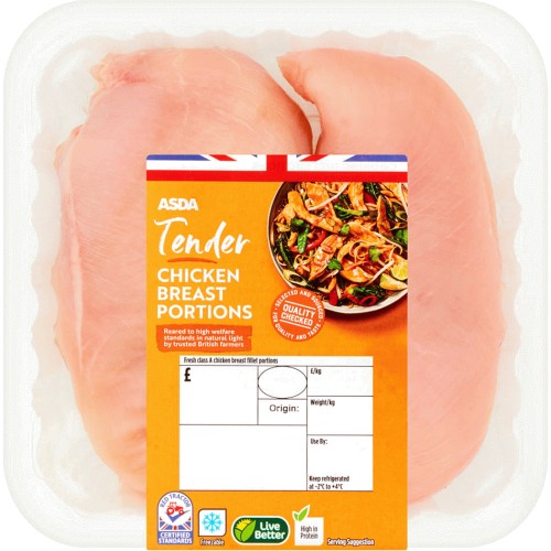 ASDA Tender Chicken Breast Portions (490g) Compare Prices & Where To Buy Trolley.co.uk