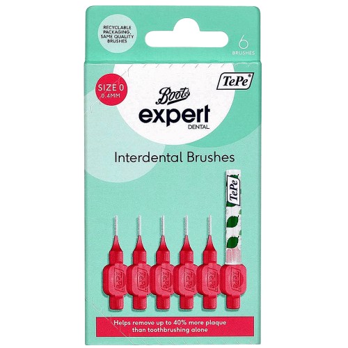 Boots Expert TePe Interdental Brush (6 x 0.4mm) Compare Prices & Where To Buy Trolley.co.uk