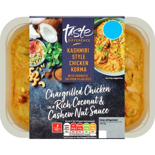 Sainsbury's Kashmiri Style Chicken Korma with Aromatic Saffron Pilau Rice Taste the Difference