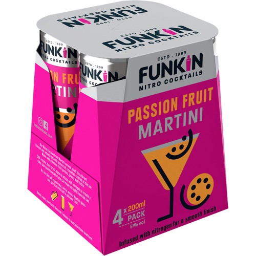 Funkin Nitro Cocktails Passion Fruit Martini (4 x 200ml) Compare