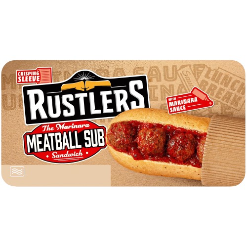 Rustlers Marinara Meatball Sub Sandwich with Marinara Sauce (143g