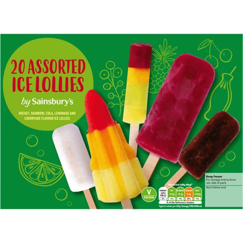 Sainsbury's Ice Lollies Assorted (20 x 53ml) Compare Prices & Where