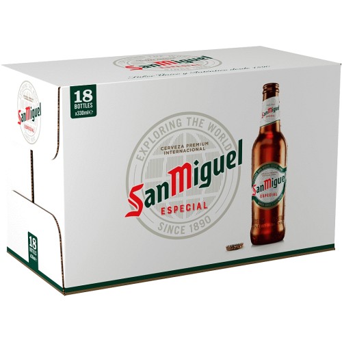 San Miguel Premium Lager Beer (18 x 330) Compare Prices Trolley.co.uk