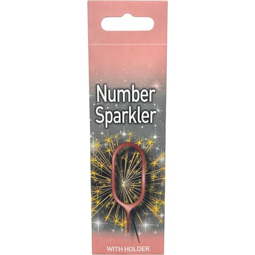 TNT Rose Gold Number Sparkler Compare Prices & Where To Buy Trolley