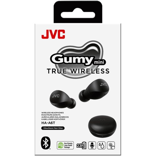 JVC True Wireless Earphones Gumy Mini Olive Black Black Compare