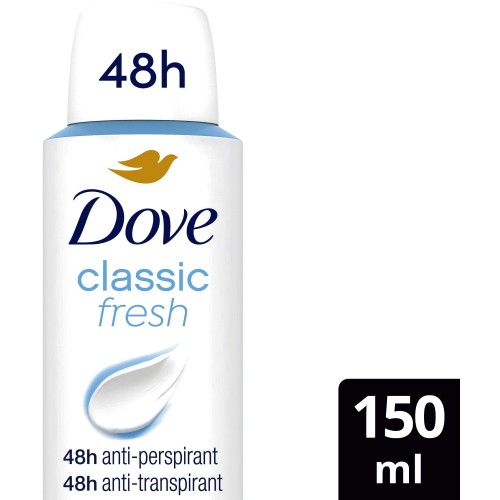 Dove Classic Antiperspirant Deodorant Spray (150ml) Compare Prices