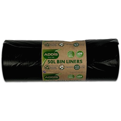 Addis Degradable Eco Kitchen Waste Bin Liners (20 x 50l) Compare