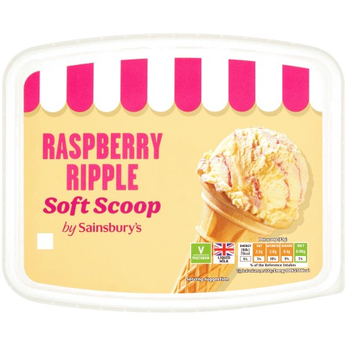 Sainsbury's Raspberry Ripple Soft Scoop (2 Litre) Compare Prices