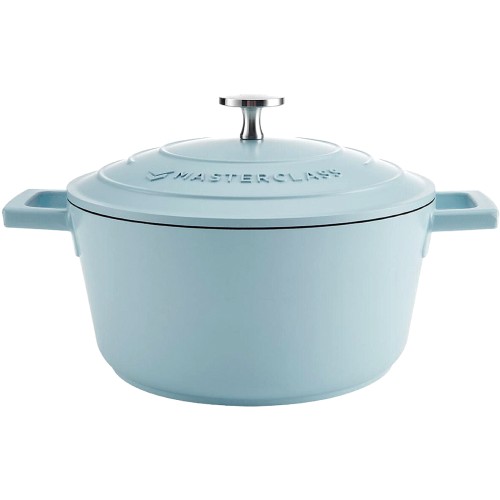 MasterClass Sky Blue Cast Aluminium Casserole Dish (2.5 Litre