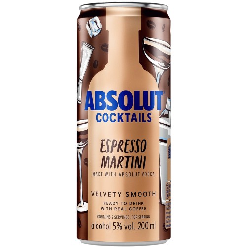 Absolut Cocktails Espresso Martini (200ml) Compare Prices & Where To