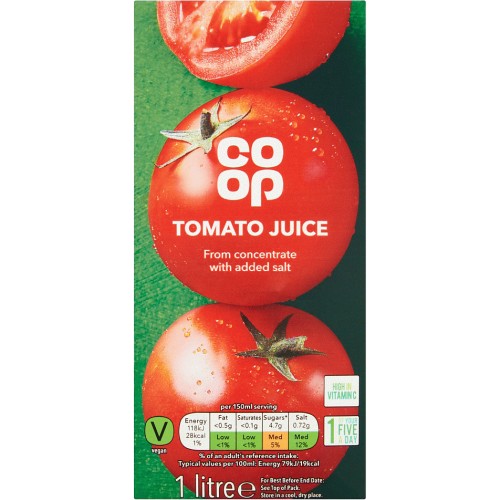 Coop Tomato Juice (1 Litre) Compare Prices & Where To Buy Trolley