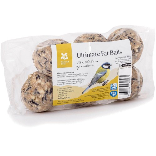 National Trust CJ Wildlife Fat Balls For Wild Birds (6 x 80g) Compare
